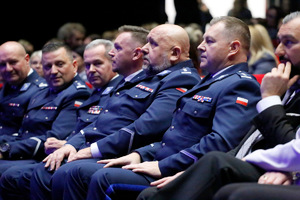 Kadra kierownicza Komendy Wojewódzkiej Policji w Lublinie.