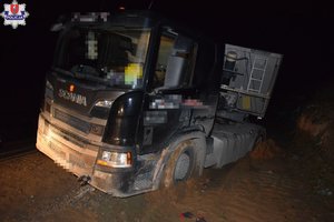 pojazd ciężarowy, którym kierował pijany kierowca