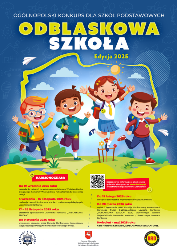 Grafika przedstawia plakat informujący o konkursie