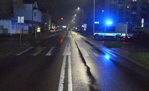 miejsce wypadku drogowego