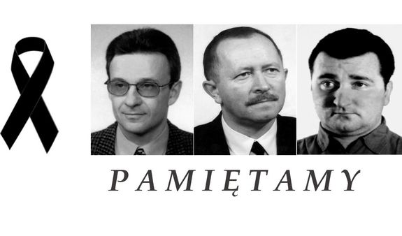 zdjęcie trzech zmarłych policjantów