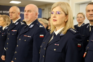 uczestnicy spotkania opłatkowego służb mundurowych na SALI