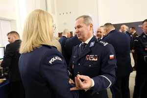 uczestnicy spotkania opłatkowego służb mundurowych na SALI