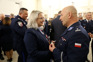 uczestnicy spotkania opłatkowego służb mundurowych na SALI