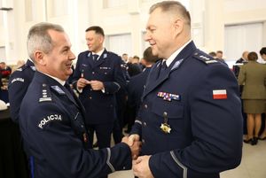 uczestnicy spotkania opłatkowego służb mundurowych na SALI