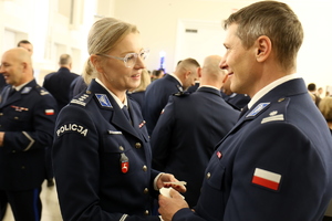 uczestnicy spotkania opłatkowego służb mundurowych na SALI