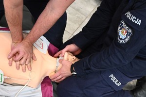 policjanci podczas szkolenia