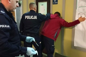 policjanci podczas szkolenia