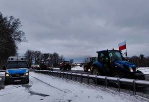 policjanci podczas zabezpieczania protestów