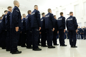 Nowi funkcjonariusze policji lubelskiej.