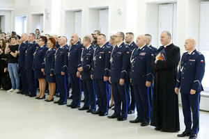 Kadra kierownicza Lubelskiej Policji.