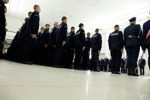 Nowi funkcjonariusze Lubelskiej Policji.