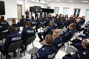 policjanci podczas wykładu