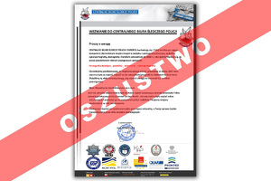 Przykładowy e-mail wysyłany przez oszustów