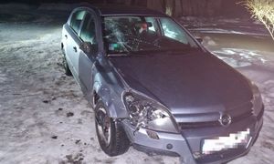 Opel Astra uczestniczący w śmiertelnym potrąceniu rowerzysty w gminie Hańsk