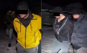 kolaż zdjęć z zatrzymanymi mężczyznami