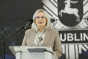 Pani Joanna Stec -Trzpil - Przewodnicząca Komisji Krajowej Związku Zawodowego Pracowników Policji