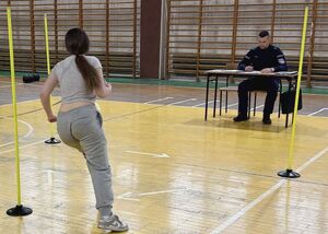 Próbne testy sprawnościowe dla uczniów klas mundurowych