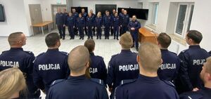 policjanci podczas szkolenia