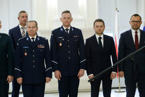 inspektorem Andrzejem Mioduną i inspektor Robert Michna i zaproszeni goście