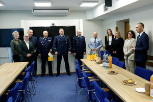 Spotkanie z podopiecznymi Fundacji Pomocy Wdowom i Sierotom po Poległych Policjantach, gdzie Komendant Wojewódzki Policji w Lublinie przekazał świąteczne życzenia.