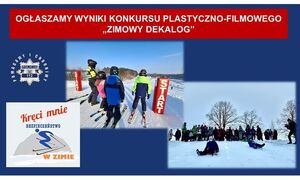 plakat Konkurs plastyczno - filmowy „Zimowy Dekalog"