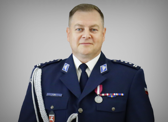 Inspektor Tomasz Gil Komendant Wojewódzki Policji w Lublinie.