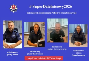 zdjęcia dzielnicowych Komisariatu Policji w Szczebrzeszynie