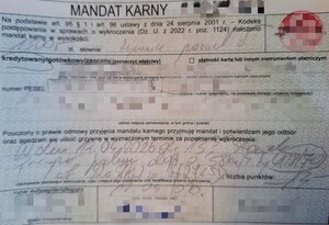 blankiet mandatu karnego