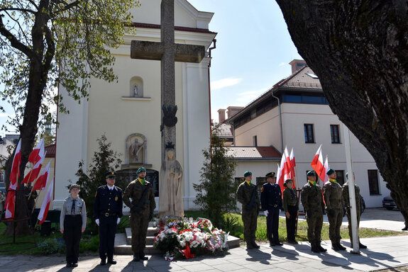 Uroczystości upamiętniających zbrodnię katyńską.