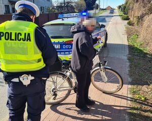 zdjęcie z kontroli drogowej z jednośladem