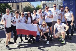 reprezentanci policji w maratonie