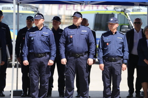 Zastępca Komendanta Głównego Policji nadinsp. dr Rafał Kochańczyk, Komendant Wojewódzki Policji w Lublinie insp. Tomasz Gil, I Zastępca Komendanta Wojewódzkiego Policji w Lublinie insp. Andrzej Mioduna