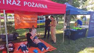Krajowy Trening Pierwszej Pomocy z udziałem policjantów