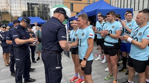 II miejsce - Pan Sławomir Ostrowski z Wydziału Zaopatrzenia KWP w Lublinie z okazji stulecia sportu policji.