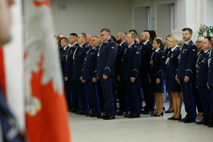 Uroczysta zbiórka w Komendzie Wojewódzkiej Policji w Lublinie