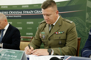 Zastępca Komendanta Nadbużańskiego Oddziału Straży Granicznej płk SG Jan Szynal