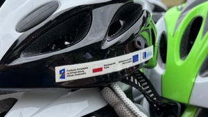Kask rowerowy.