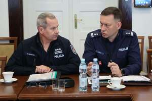 policjanci na odprawie u Wojewody Lubelskiego